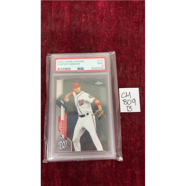 Graded Carter Kieboom Topps Chrome Baseball Card