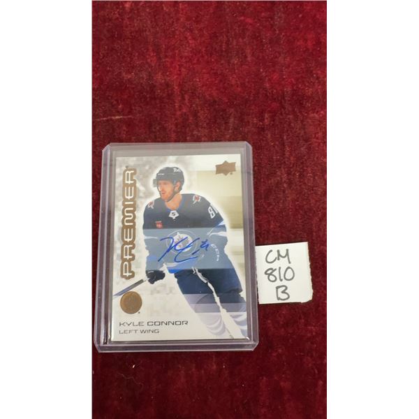 Signed Kyle Connor Winnipeg Jets Premier Card