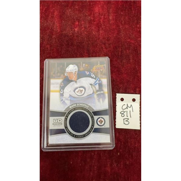 Mark Scheifele Game Jersey Winnipeg Jets Card