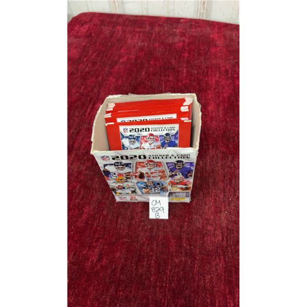 23 Sealed 2021 NFL Sticker and Card Collection Packs