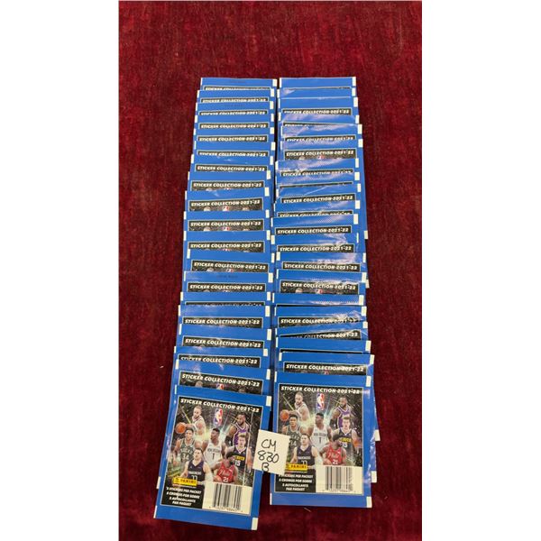 39 Sealed 2021-22 NBA Sticker Collection Packs