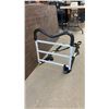 Image 11 : Shower Transfer Bench, Drive Medical Deluxe Bath Bench with Red Safety Handle