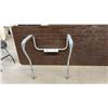 Image 6 : Shower Transfer Bench, Drive Medical Deluxe Bath Bench with Red Safety Handle