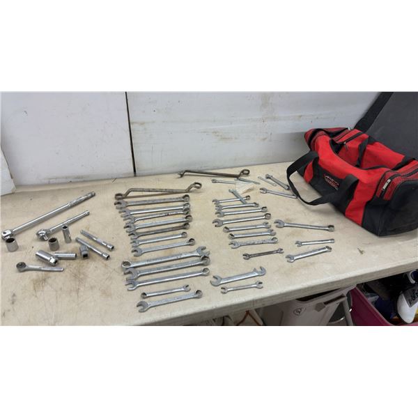 Assorted Wrench Set Including Thorsen, Mastercraft, Gray Alloy, TECOmaster and More With Sockets