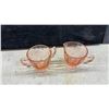 Image 6 : Pink Depression Glass Collection Including Pitchers, Bowls, Tray, and Creamer and Sugar Set