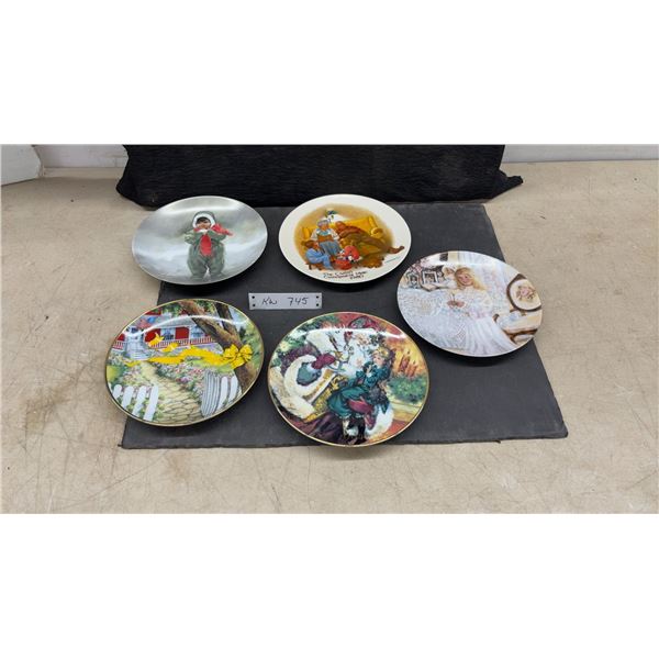 Five Collectible Decorative Plates Including Csatari, Avon, Pemberton and Oakes