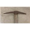 Image 2 : Lot of Three Vintage Pickaxes with Rusted Metal Heads and Wooden Handles