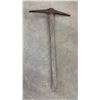 Image 3 : Lot of Three Vintage Pickaxes with Rusted Metal Heads and Wooden Handles