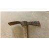 Image 6 : Lot of Three Vintage Pickaxes with Rusted Metal Heads and Wooden Handles