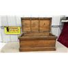 Image 2 : Large wooden Chest-33 1/4” x 16 1/2” x 15 1/2”