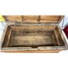 Image 3 : Large wooden Chest-33 1/4” x 16 1/2” x 15 1/2”