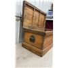 Image 4 : Large wooden Chest-33 1/4” x 16 1/2” x 15 1/2”
