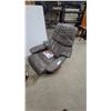 Image 2 : Ekornes Stressless Leather Recliners with Wooden Classic Bases, Ottoman and Leather Care Kit
