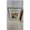 Image 3 : Set of 2 Framed European Cityscape Art Prints in Gold Frames with Grey Mats 15”×18”