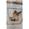 Image 8 : Set of 2 Framed European Cityscape Art Prints in Gold Frames with Grey Mats 15”×18”