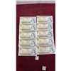 Image 1 : 10 Uncirculated 1973 $1 Bills