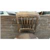 Image 7 : Vintage 1928 Sturgis Posture Chair Wooden Swivel Office Chair with Casters
