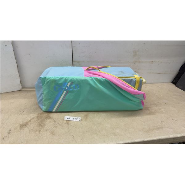 Graco Pack 'n Play Portable Playard with Carrying Bag, Teal, Pink, Blue, and Yellow