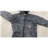 Image 2 : Super Tuff Workwear Model 081-2 Insulated Hooded Coverall, Size XL/LG, Black. Needs to be laundered