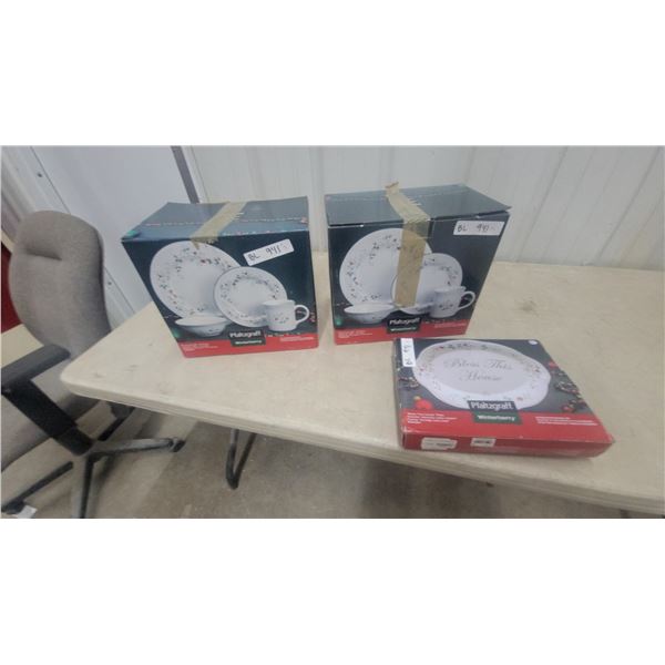 Pfaltzgraff Winterberry Dinnerware Sets and "Bless This House" Plate