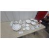 Image 1 : Johnson Snow White 34-Place Dinnerware Set: Plates, Cups, and Saucers