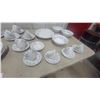 Image 3 : Johnson Snow White 34-Place Dinnerware Set: Plates, Cups, and Saucers