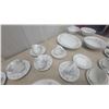 Image 4 : Johnson Snow White 34-Place Dinnerware Set: Plates, Cups, and Saucers