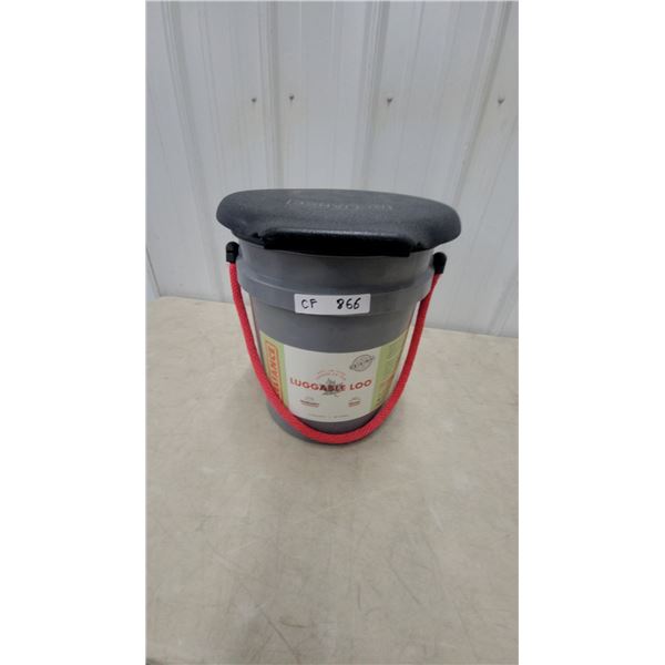 Reliance Luggable Loo 5-Gallon Portable Toilet with Bio-Gel Waste Treatment