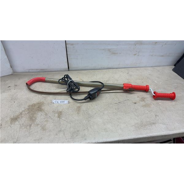 RIDGID Electric Drain Cleaner Auger with Red Handle and NOMA Digital Timer