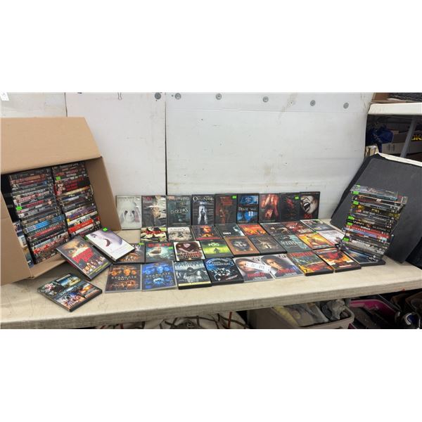 Large Lot of DVDs: Stargate SG-1, Dexter, Jeepers Creepers, The Wolfman