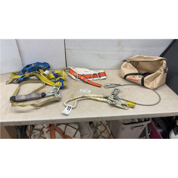 Safety Harness, Lanyards, Steel Cable Lanyard with Two Snaphooks, 310 Pound Capacity