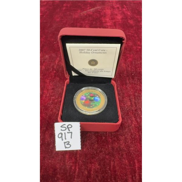 2007 RCM Colored Holiday Ornament 50 Cents