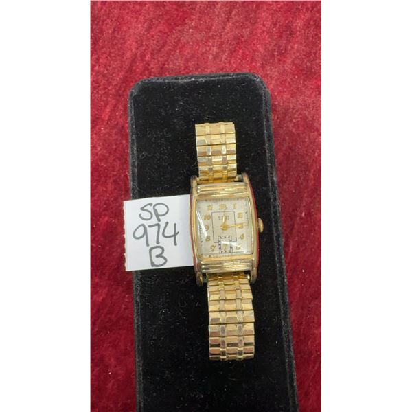 Burks Vintage G/F Gents Wristwatch Working