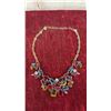 Image 4 : Vintage Graziano Fruit Salad Gemstone Cluster Necklace and Trifari Clip-On Earrings