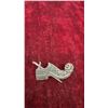 Image 2 : Sterling Silver Saber Greek Shoe award Brooch, Sterling Silver Cufflinks Letter “J” Marked