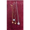Image 1 : Lot of 3 Vintage Edgar Berebi Necklaces, Including Cherub Angel Locket