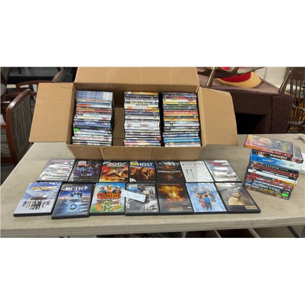 Large Collection of DVD Movies Including Annapolis, The Lost Boys, Contagion
