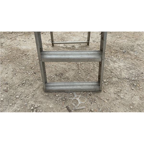 Pallet Lot: Aluminum Step Ladder, Air Compressor, Mitre Saw, Cream Can, Grinder on Stand