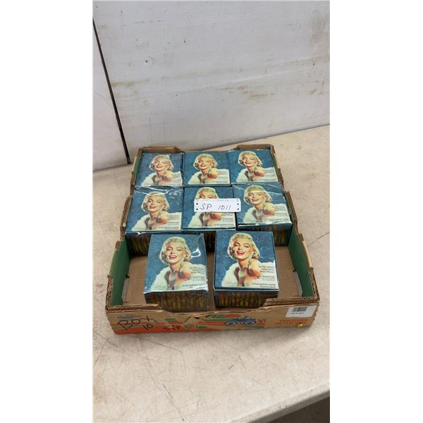 8 Boxes of 1993 Marilyn Monroe Licensed Trading Cards with Chromium Subset and Diamond Cards