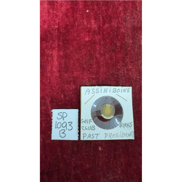 Vintage Birks Assiniboine Golf Club Past President Pin