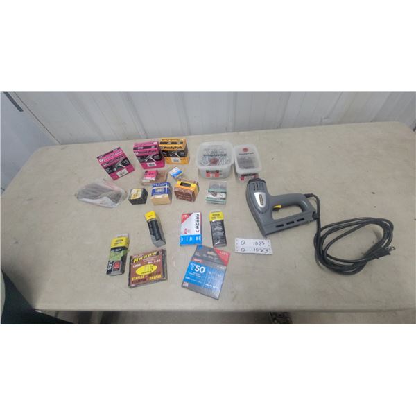 Stanley TRE550 Electric Staple Gun with Assorted Staples, Nails