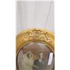 Image 4 : Two Antique Oval Framed Portraits, Ornate Gilt Wedding Portrait and Dark Wood Young Man Portrait 1