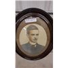 Image 6 : Two Antique Oval Framed Portraits, Ornate Gilt Wedding Portrait and Dark Wood Young Man Portrait 1
