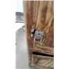 Image 3 : Antique Ice Box with Galvanized Interior and Metal Hardware
