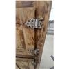 Image 4 : Antique Ice Box with Galvanized Interior and Metal Hardware