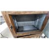 Image 6 : Antique Ice Box with Galvanized Interior and Metal Hardware