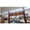 Image 7 : Antique Wooden Hall Tree Coat Rack with Three Cast Metal Double Hooks
