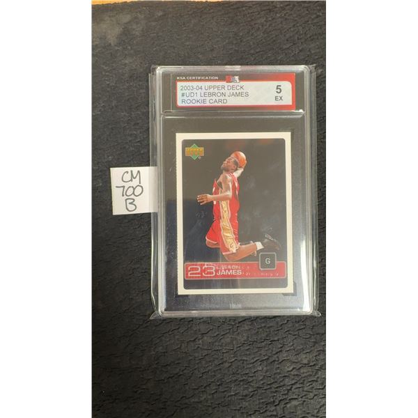 Graded LeBron James Rookie Basketball Card