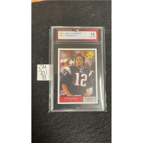 Graded Tom Brady New England Patriots Card