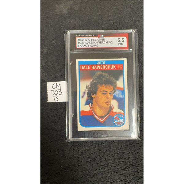 Graded Dale Hawerchuk Rookie Winnipeg Jets Card